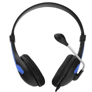 Stereo slušalice s mikrofonom ESPERANZA CHARM BLACK / BLUE EH158B - Img 2