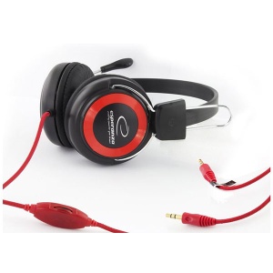 Stereo slušalice s mikrofonom ESPERANZA FALCON RED EH152R - Img 2