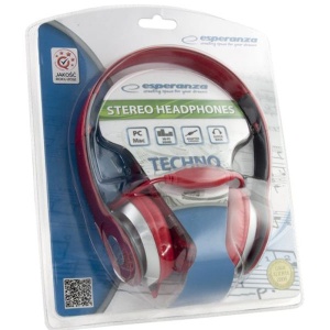 Stereo slušalice s mikrofonom ESPERANZA TECHNO RED EH145R - Img 3