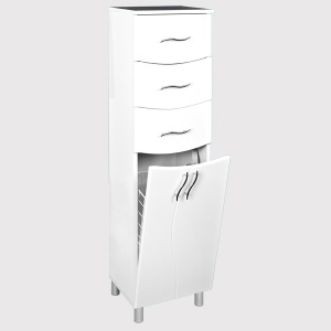 Stojeći kupatilski ormar Lux 35x140 korpa