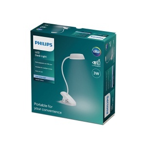 Stona lampa Donutclip DSK201 PT 3W 4000K bela USB 02 Philips PH079 - Img 3