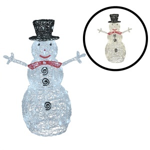 Svetleća figura sneško belić - dve boje Home KDA9