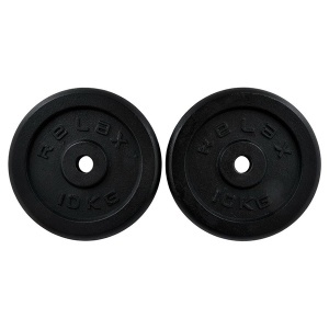Tegovi set 2x10kg liveni crni RING RX PLO1-10 - Img 2