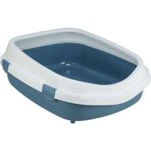 Toalet za mače XXL 56x25x71cm plavo beli