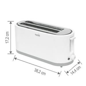 Toster za 4 kriške hleba beli 1400W Home HG-KP42 - Img 2