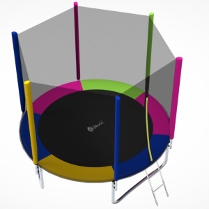 Trambolina Trampolina Premium Stil Multicolor 305cm sa merdevinama i unutrašnjom sigurnosnom mrežom - Img 3