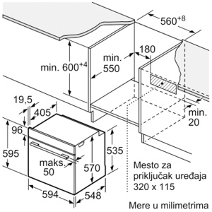 Ugradna rerna 16030 Višesistemska Serija 4 Bosch HBA534BS3 - Img 4