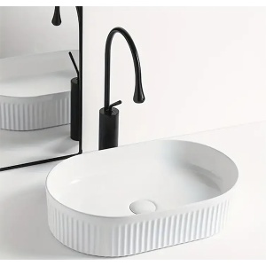 Umivaonik 58x36,5x12cm beli Lux Art CL330 301290 - Img 4