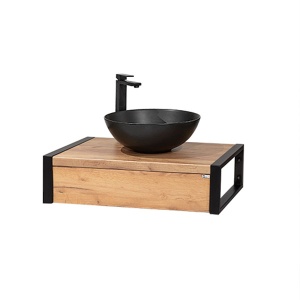 Umivaonik Lux Art CL601C 40x40x15cm matt black 300313 - Img 2