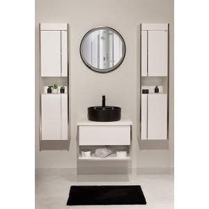 Umivaonik Lux Art CL622 40x40x15,5cm matt black 300319 - Img 2