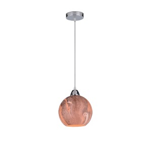 Viseća svetiljka Marble-1A 1XE27 coffee D200mm Elmark 955MARBLE1A/BR