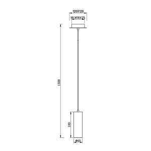 Visilica Marley 1xGU10 Trio Lighting 312400101 - Img 2
