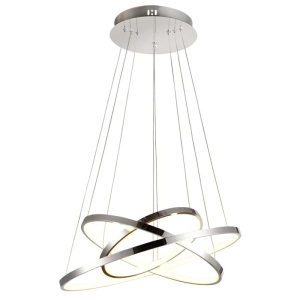 Visilica Trostruki 60W LED 4000K Hrom Lune 15017