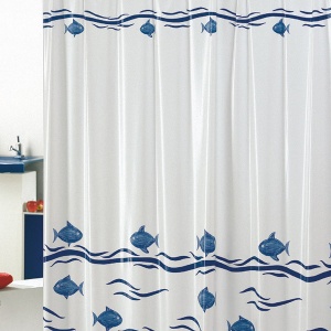 Zavese za kadu vinil Onda blu, METALTEX 1275