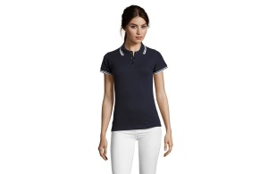 Ženska polo majica sa kratkim rukavima teget/bela Pasadena Women XXL 300.578.55.XXL