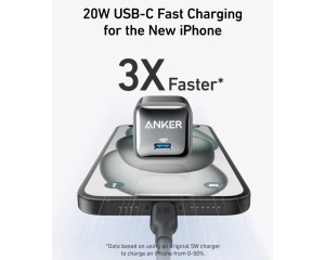 Zidni punjač Nano 45W crni Anker GaN USB-C - Img 4