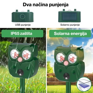 Zvučni i svetlosni rasterivač životinja 20485-5713 - Img 3