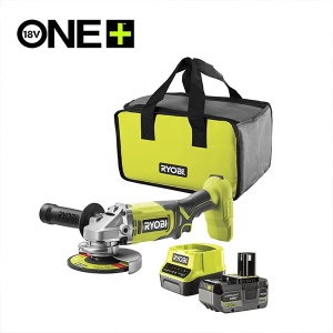 Akumulatorska brusilica sa punjačem i baterijom One+ Ryobi RAG18125-1C40S