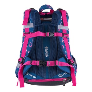 Anatomski ranac za školu Pulse XL Blue Love 121464 - Img 2