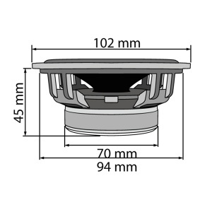 Auto zvučnici dvosistemski 102mm 2x55W Sal CX404 - Img 3