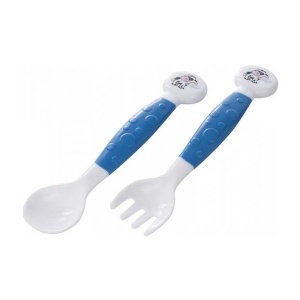Baby Set kašika i viljuška Canpol Babies 56/580-plava