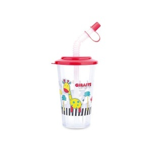 Baby Šolja sa Slamkom 320ml Canpol Babies 4/112-zirafa