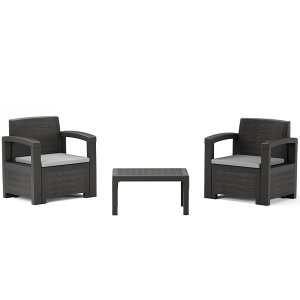 Balkonski set Dakota Terrace grafit 906304 outlet