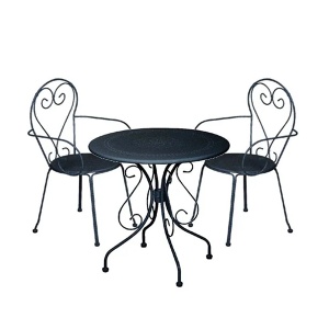 Baštenski set metalni 3 dela crni Green Bay Moka 060353 1kom/060352 2kom