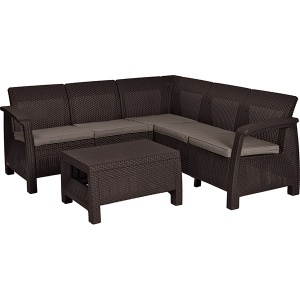 Baštenski ugaoni set Corfu Relax braon CU 227815