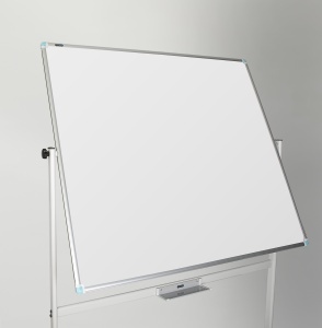 Bela magnetna tabla dvostrana 90x120, na stalku sa točkićima - Img 3