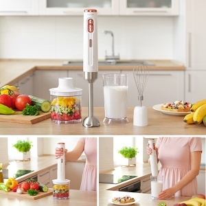 Bežični ručni blender Sencor SHB 9000WH 3u1 beli 200W - Img 2