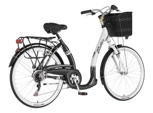 Bicikl 26/18in 155-178cm 6 brzina belo crni Visitor Vintage 1262102 - Img 2