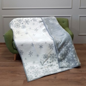 Ćebe Acrylic Plus 200x220 Grey Snowflake 020879