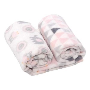 Ćebence za bebe Coral Fleece Pink Owls Kikka Boo 31103020037