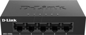 D-Link 5-port Gigabit neupravljiv metal switch DGS-105GL/E