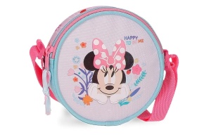 Dečija Torba Na Rame Disney Minnie Happy To Be Me Poliester 14x14x4cm roze plava