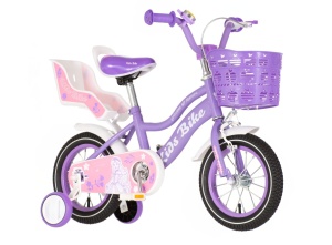 Dečiji bicikl 12in 7in čelik 95-115cm ljubičasti X-Kids Princess Flower 1412202