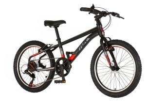 Dečiji bicikl Junior 20in 11in 120-142cm 6 brzina crno crveni Visitor Radiance 1203115