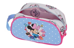 Dečiji neseser Disney Minnie Flowers 24x14x10cm roze plava - Img 3