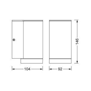 Dekorativna fasadna lampa BEAM GU10 Osram O54535 - Img 3