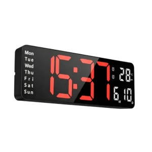 Digitalni zidni sat sa termometrom 320x107x27mm 18429-5982