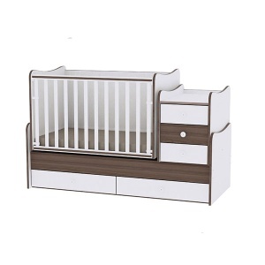 Drveni krevetac Maxi Plus White Walnut Lorelli Bertoni 10150300026