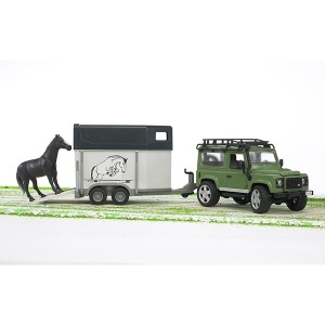 Džip Land Rover sa prikolicom za konje Bruder 025922 - Img 2