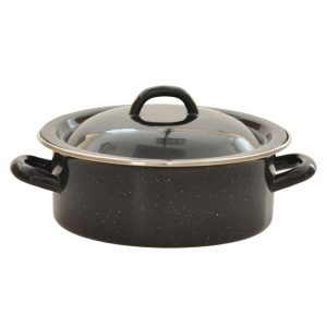 Emajl plitka šerpa sa poklopcem 28cm 5,5L FG BR-540