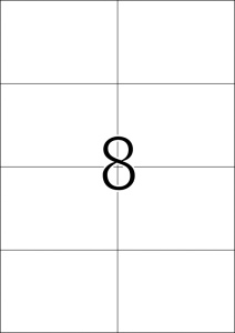 Etikete 105X74 A4/8 1/100 bela - Img 3