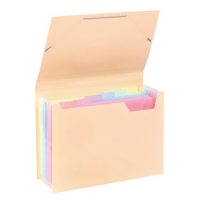 Expanding organizer sa 6 pregrada i gumicom Rainbow Pastel - Img 4