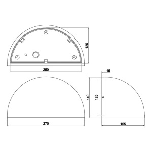 Fasadna lampa Maas 1xE27 IP44 Trio Lighting 262460166 - Img 2