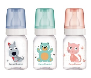 Flašica 120ml Canpol Babies Happy Animals 11/851