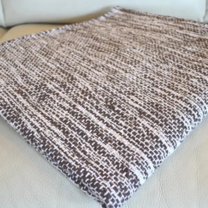 Fleker braon beli 70x150cm 533-2