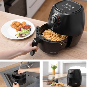 Friteza na vruć vazduh 1300 W 3,5 l crna SFR 3130BK Sencor APA01701 - Img 3